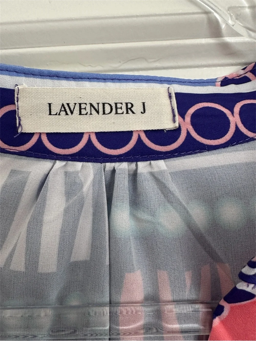 Lavender J Geometric Print  Dress - Picture 4 of 5